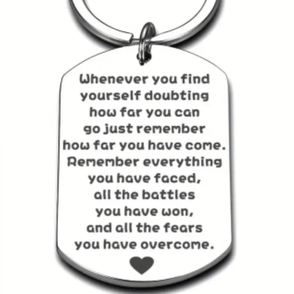 KEYCHAIN--Remember What You've Overcome...